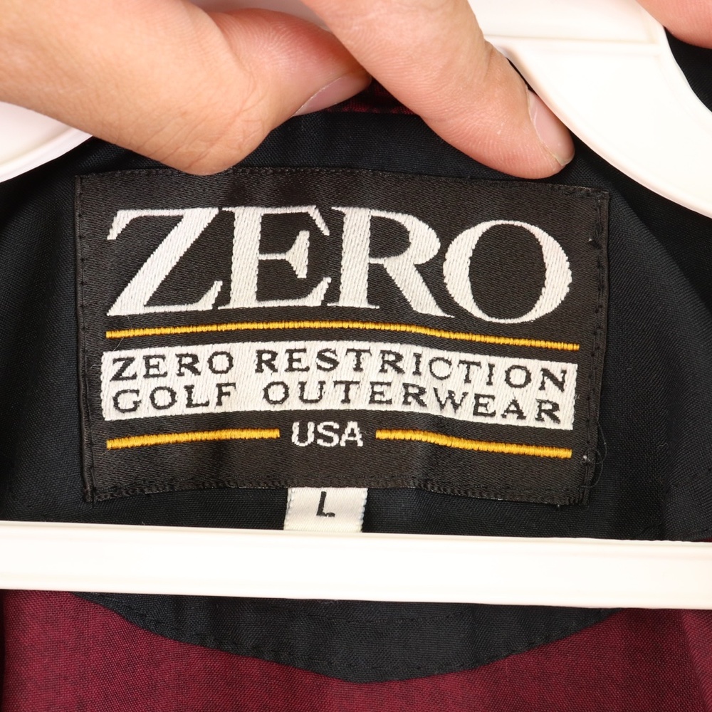 Zero Restriction Mens Large Houndstooth Jacket Red - image 5